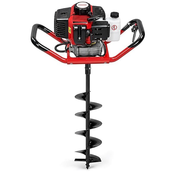 52cc Petrol Earth Hole Digger with 4 Inch Drill Bit