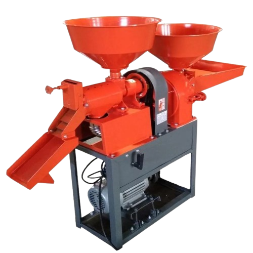 Attached Rice Huller and Atta chakki machine